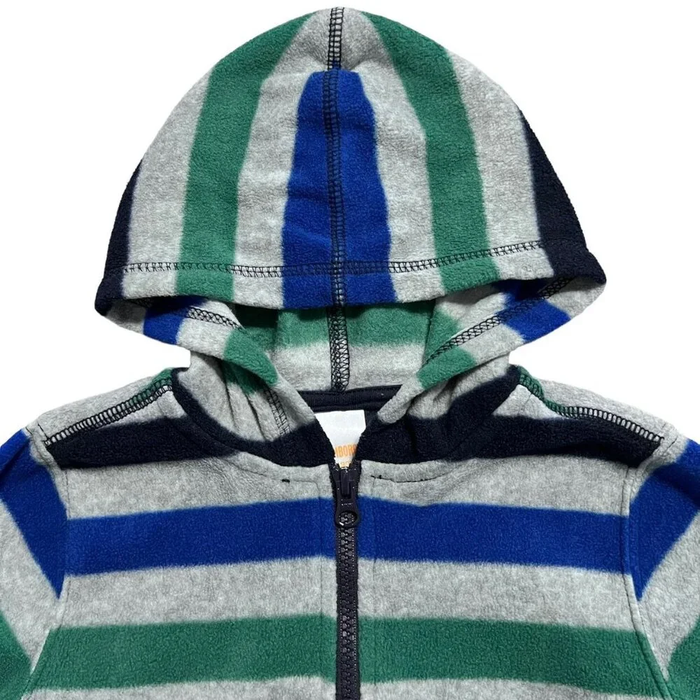 Gymboree 3T Striped Fleece Hoodie